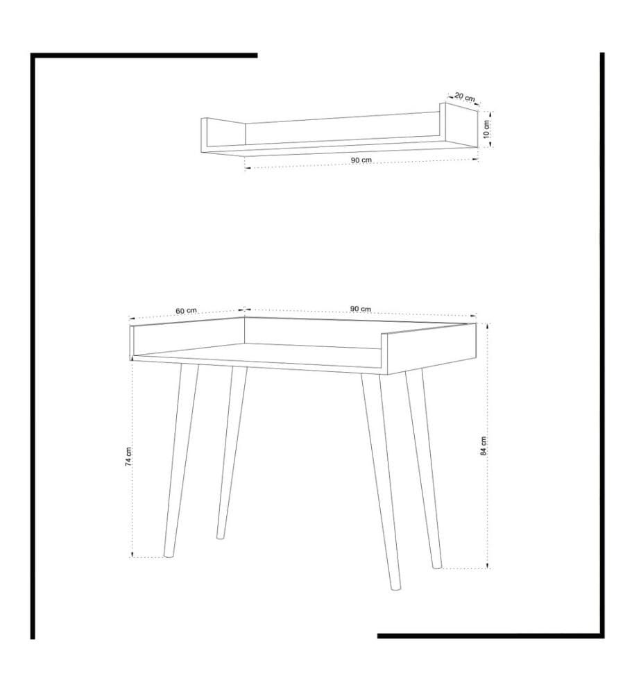 Blanc, Tables Basses, 84X90X60 cm, Assiette De Particules Enrobée De Mélamine