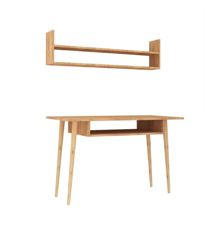 Couleur Chêne, Tables Basses, 74X120X60 cm, Plaque De Particules Enrobée De Mélamine