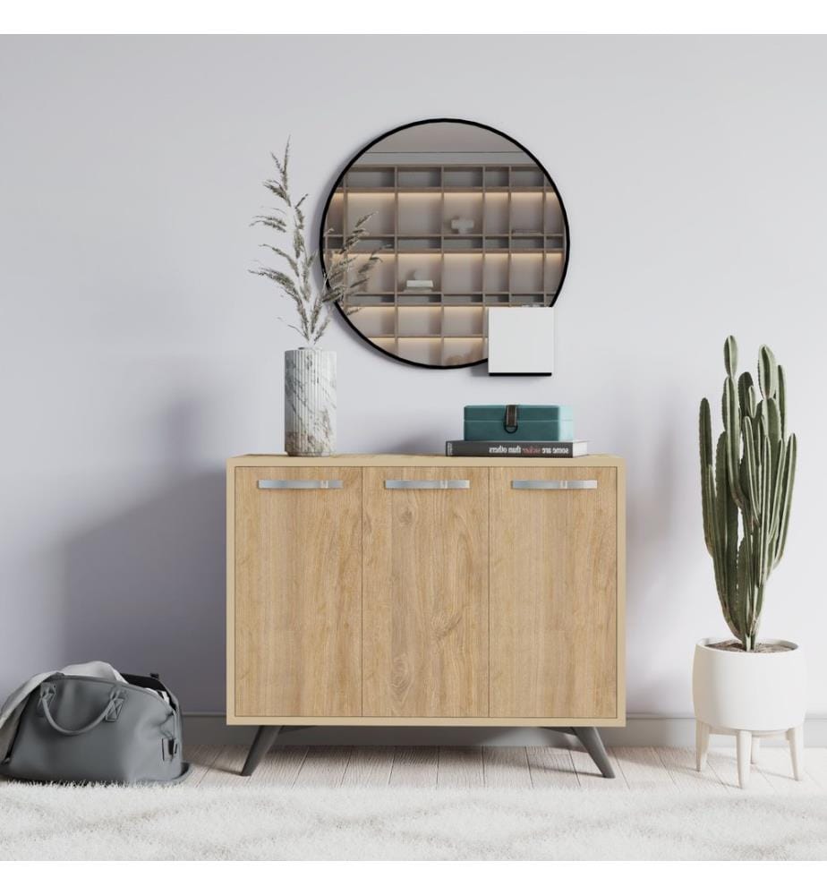Multi Purpose Cabinet, Oak, Melamine Coated Particle Board