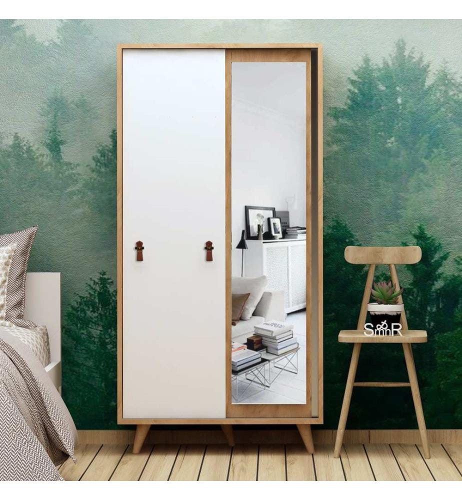 Wardrobe, OakWhite, Melamine Coated Particle Board