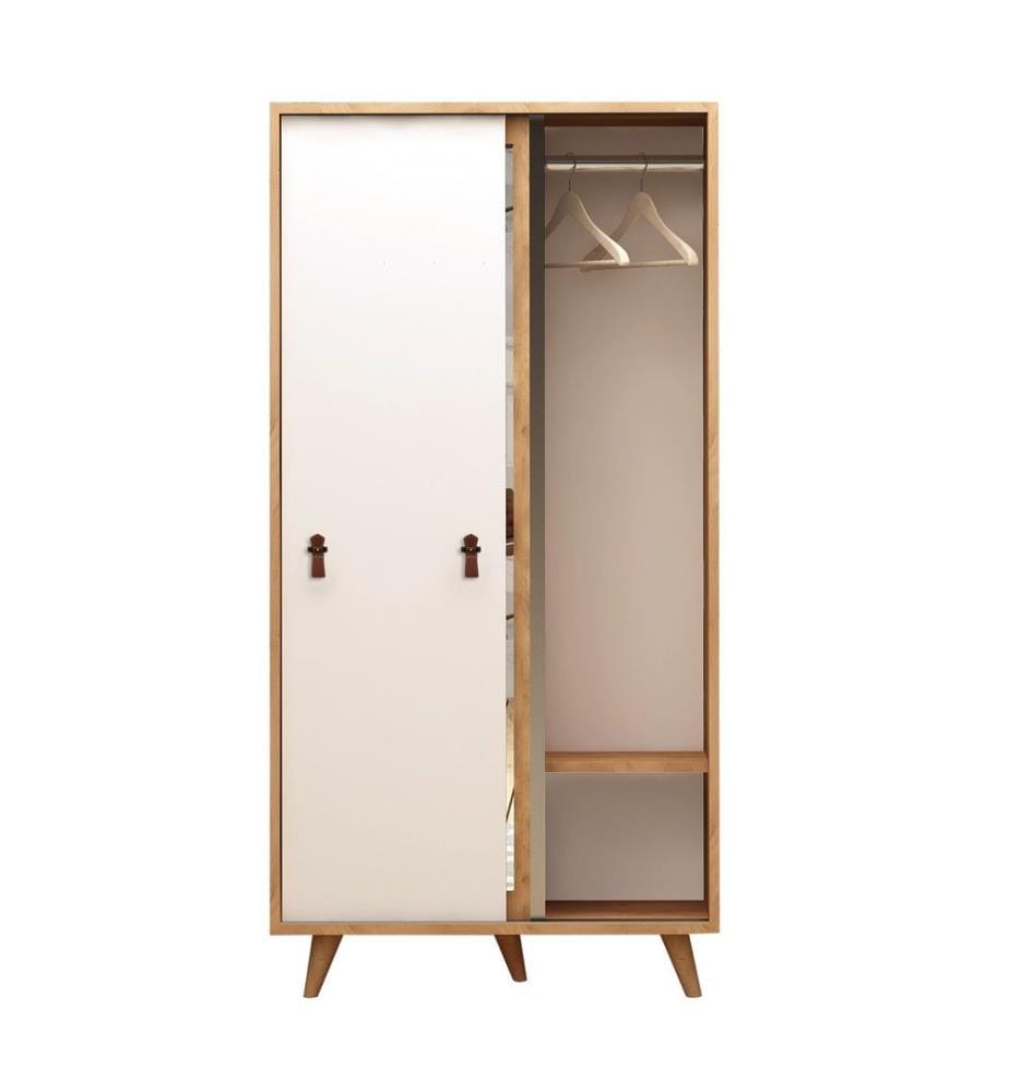 Wardrobe, OakWhite, Melamine Coated Particle Board