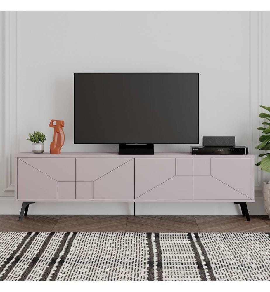 Hellmokka, Armoires De Télévision, 50X180X29,6 cm, Plaque De Particules Enrobée De Mélamine