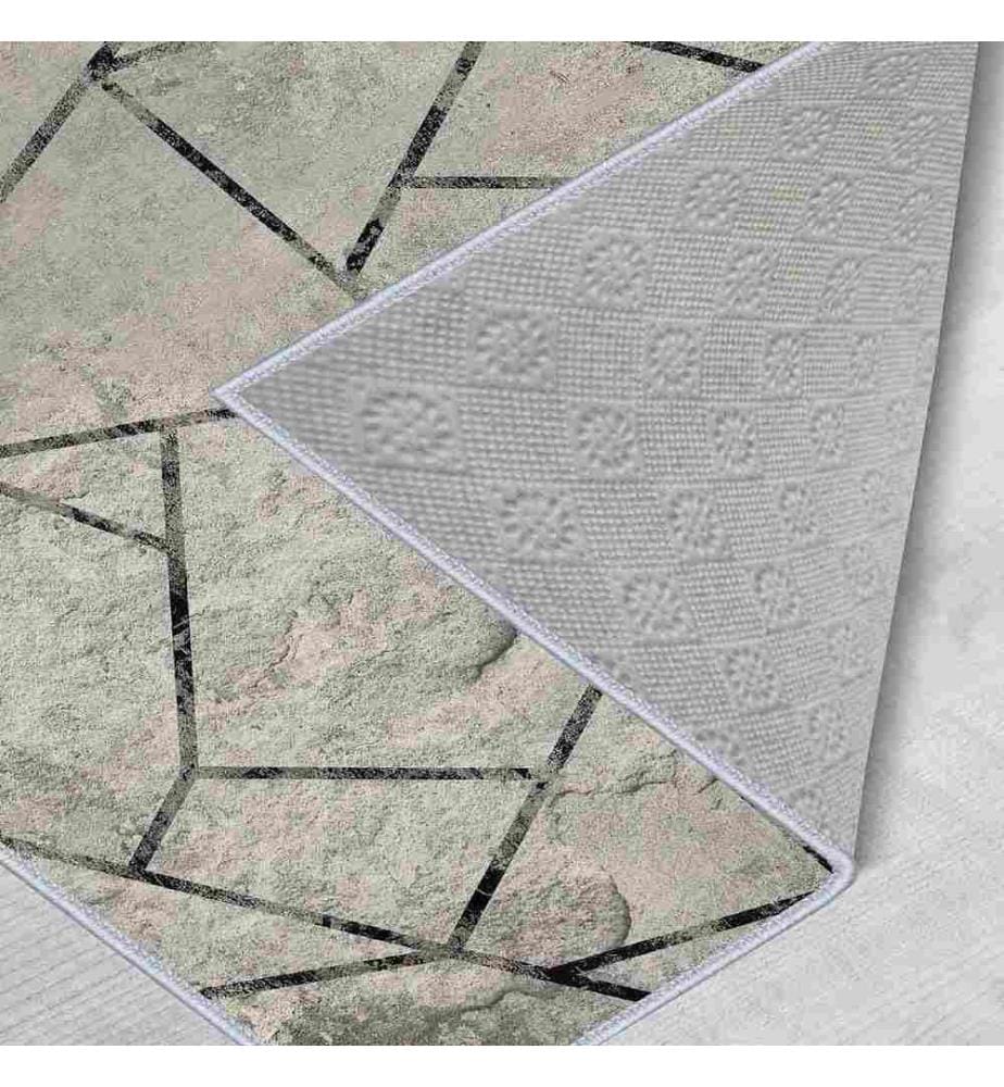 Tappeto, Grigio, Nero, 100% poliestere, 80 x 150 cm