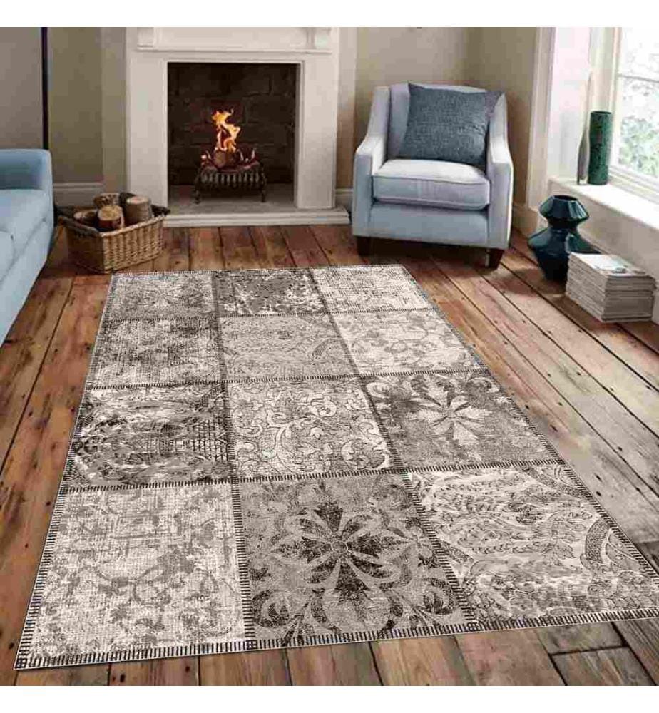 Tappeto, Visone, Crema, 100% poliestere, 100 x 150 cm