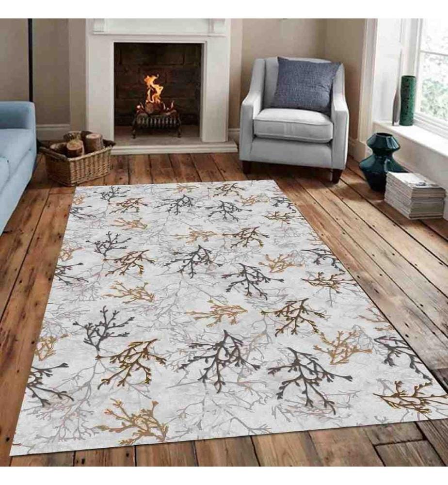 Tappeto, Grigio, Visone, Marrone, 100% poliestere, 120 x 180 cm