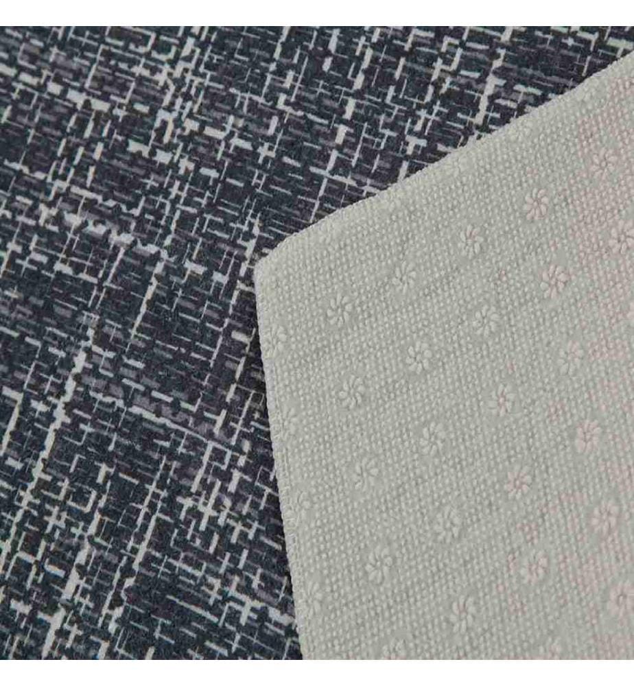 Tappeto, Grigio, Nero, 100% poliestere, 100 x 150 cm