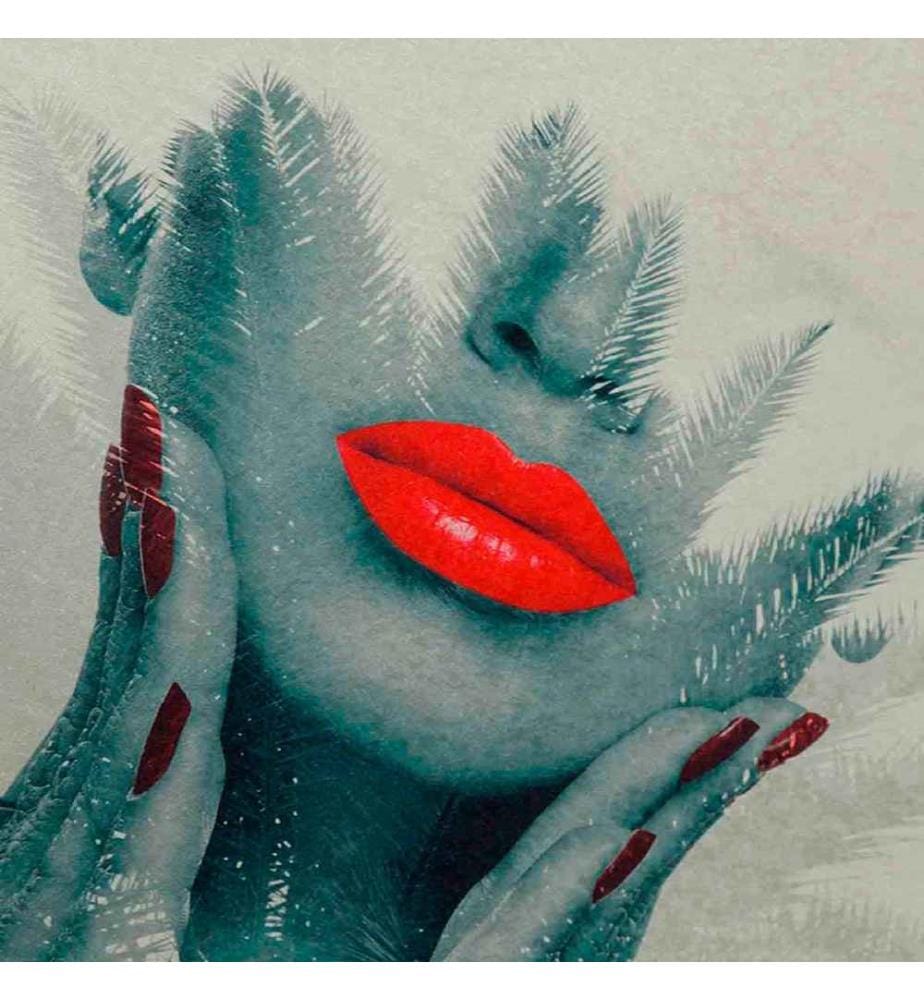 Tappeto, Crema, Verde, Rosso, 100% poliestere, 80 x 150 cm