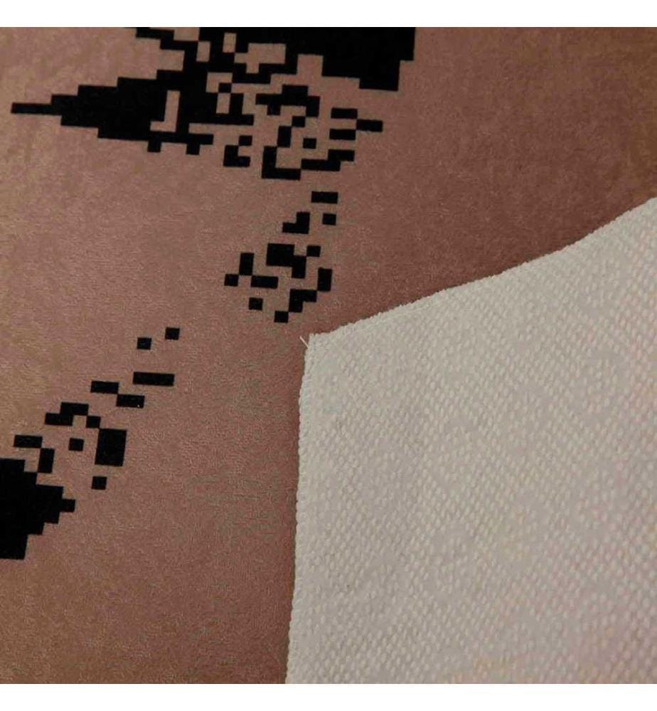 Tappeto, Visone, Nero, 100% poliestere, 120 x 180 cm