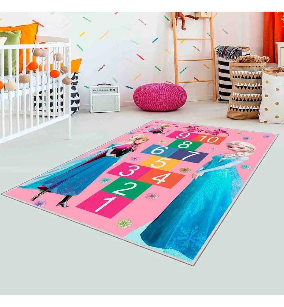 Tappeto, Rosa, Giallo, Verde, Arancione, Blu, 100% poliestere, 100 x 150 cm