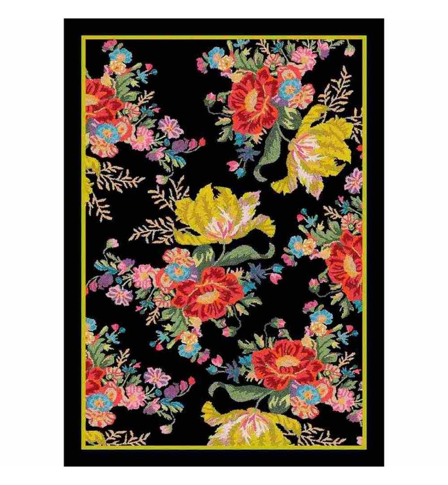 Tappeto, Giallo, Rosso, Verde, Rosa, Blu, 100% poliestere, 140 x 220 cm