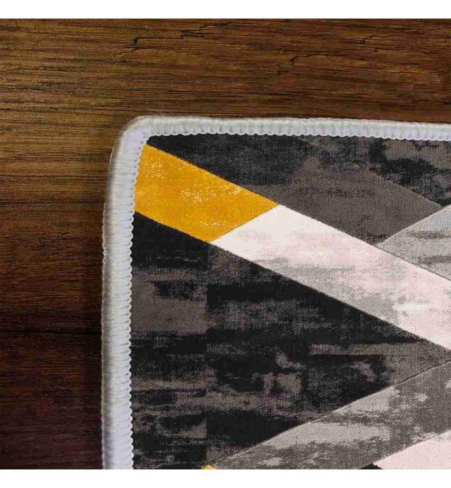 Tappeto, Grigio, Crema, Oro, Nero, 100% poliestere, 180 x 280 cm