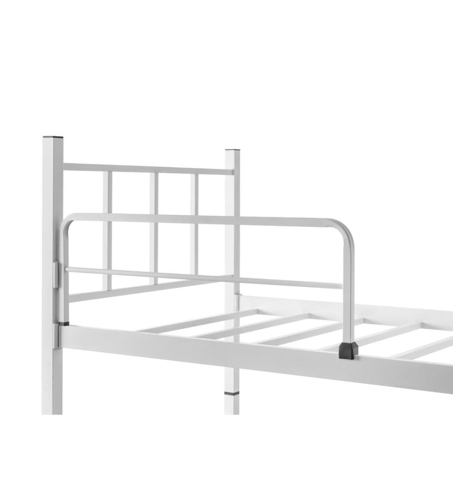 Letto a castello, bianco, metallo