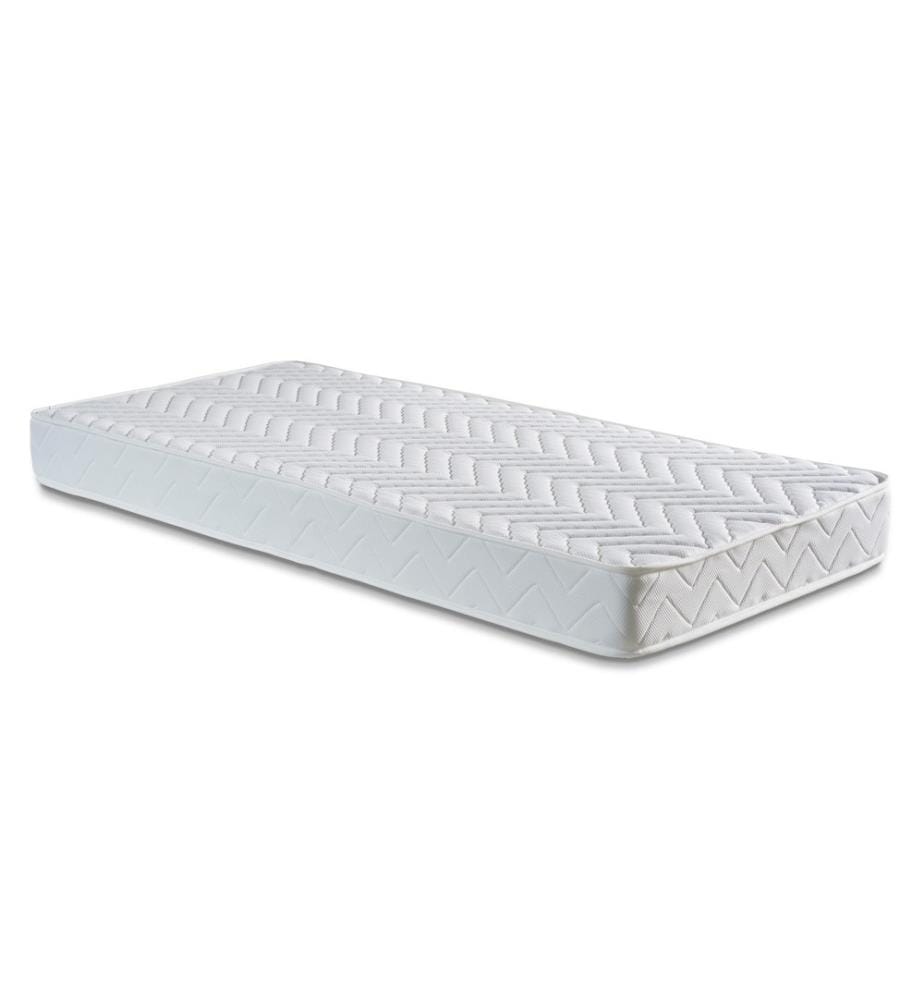 Mattress, White, Knitted Fabric Cover, Multi Spring System
