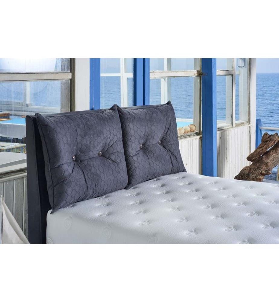 Materasso, bianco, rivestimento in tessuto speciale di cotone lavorato a maglia, memory foam