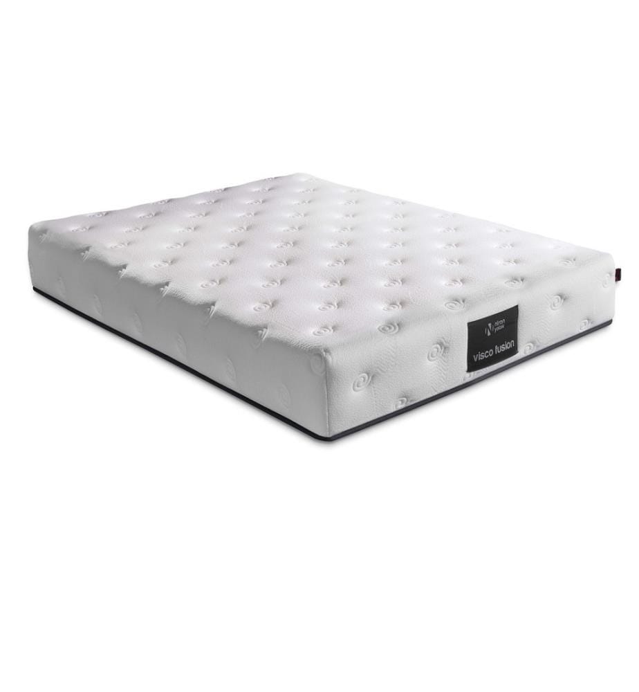 Materasso, bianco, rivestimento in tessuto speciale di cotone lavorato a maglia, memory foam