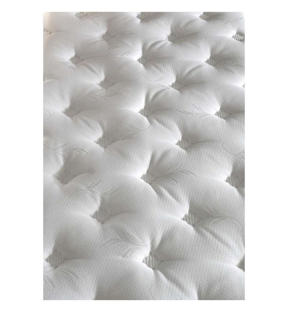 Materasso, bianco marrone, rivestimento in tessuto, imbottitura laterale singola