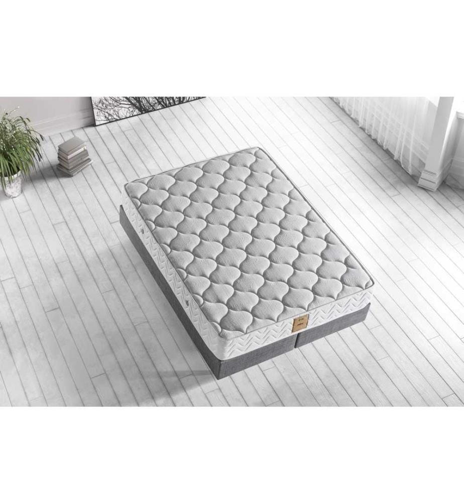 Materasso, Bianco, Rivestimento in tessuto speciale a maglia, Materasso matrimoniale mid firm