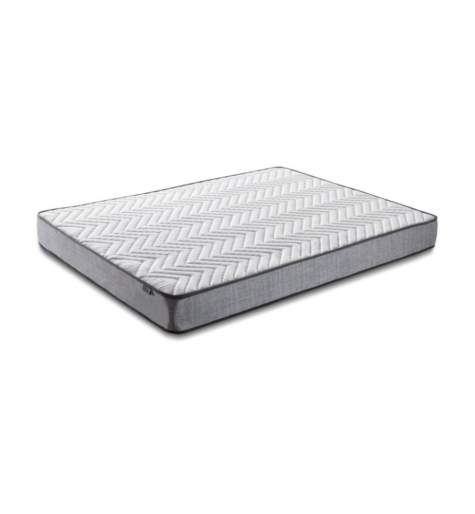 Materasso, bianco grigio, rivestimento in tessuto jacquard, ortopedico completo