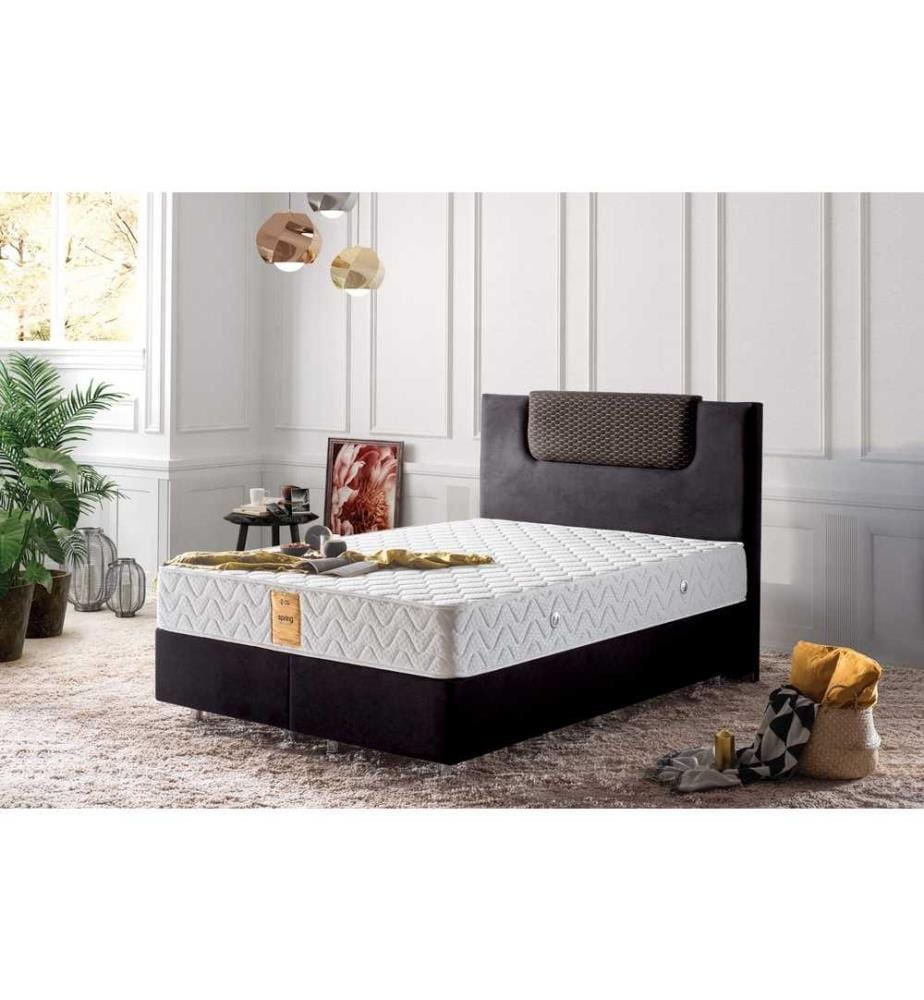 Materasso, bianco, rivestimento in tessuto a maglia di cotone, memory foam