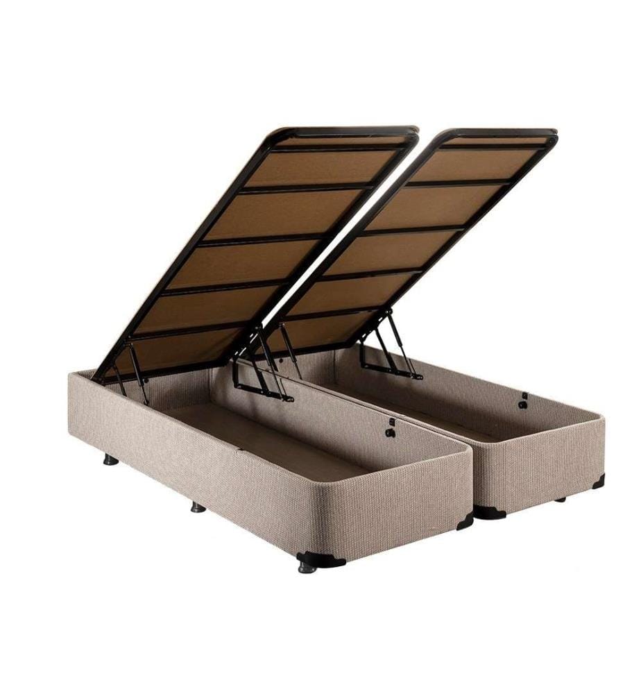 Double Bed Base, Beige, 20 X 30 Cm Steel Profile