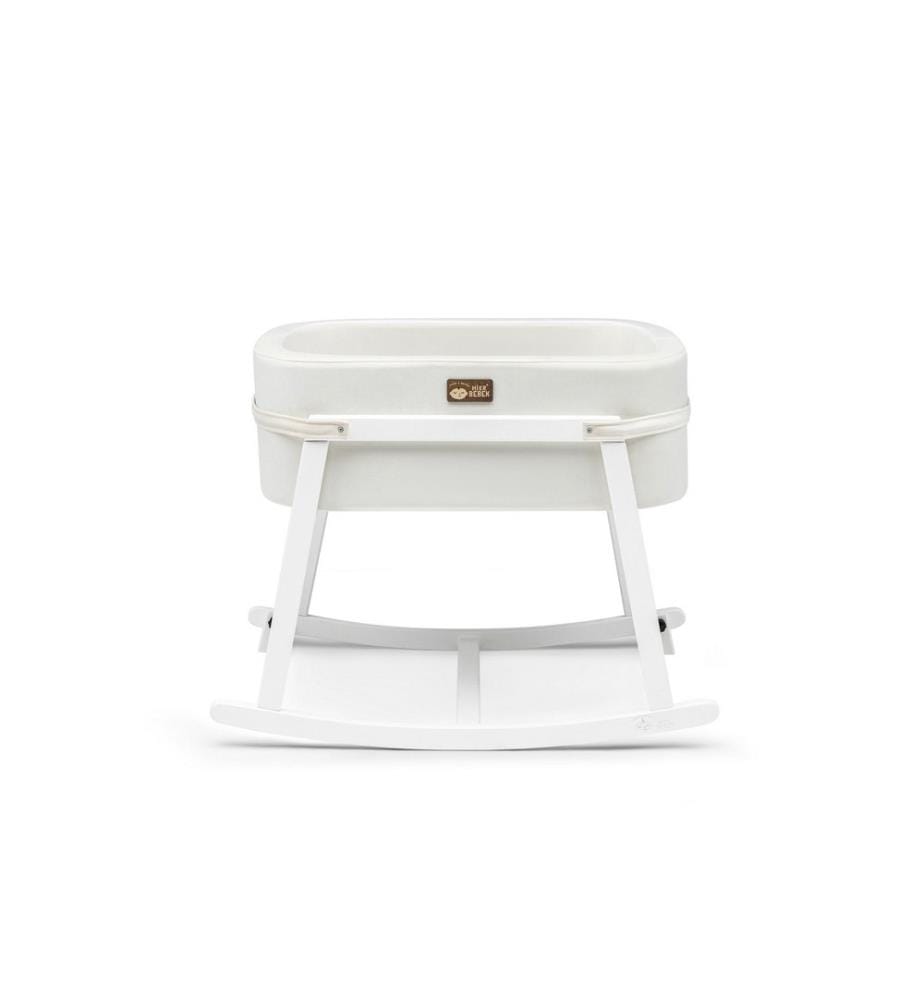 Cradle, White, Pine Wood Frame, Polyester Fabric