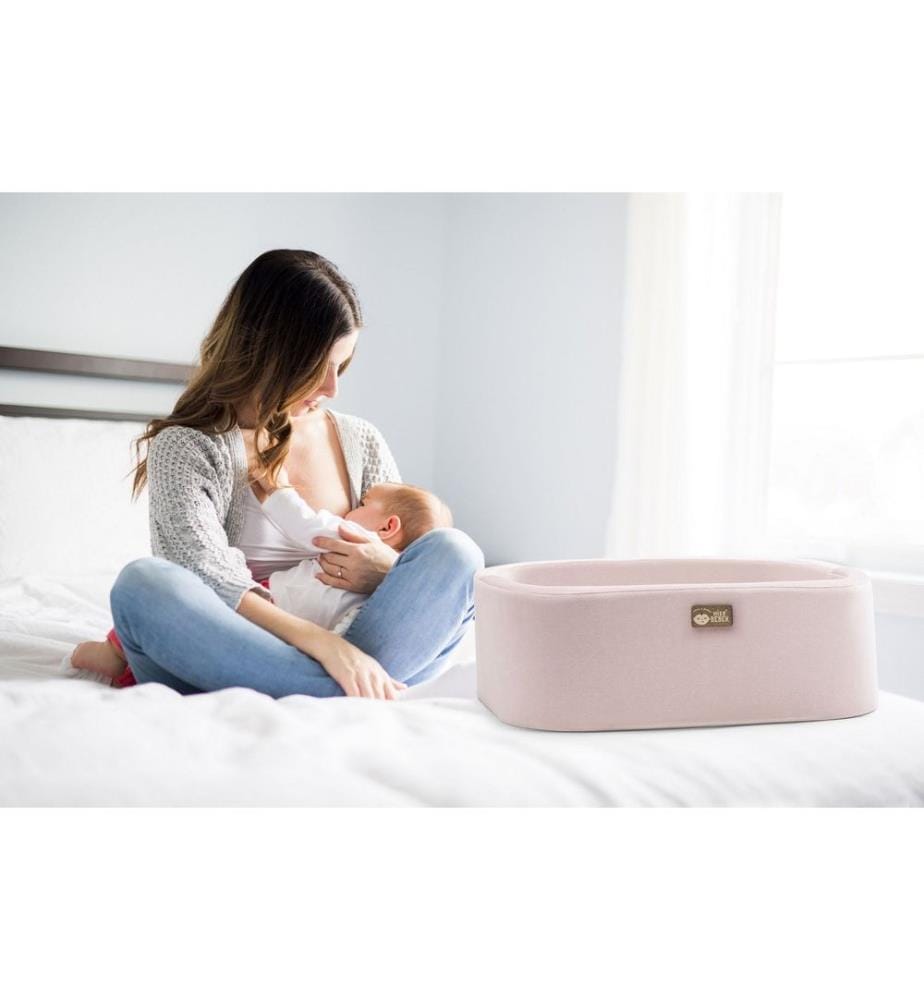 Cradle, Pink Natural, Pine Wood Frame, Polyester Fabric