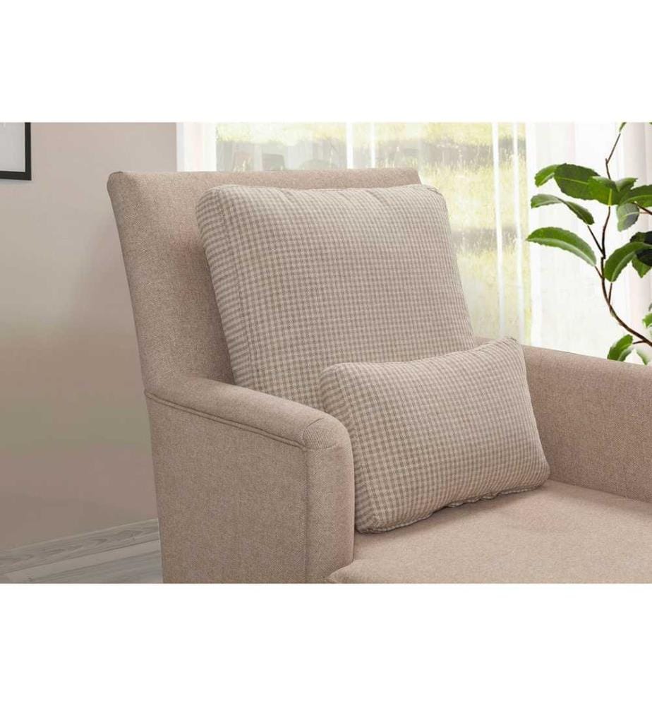 Daybed, Cream, Frame : Bois de hêtre, Tissu : 100% tricot