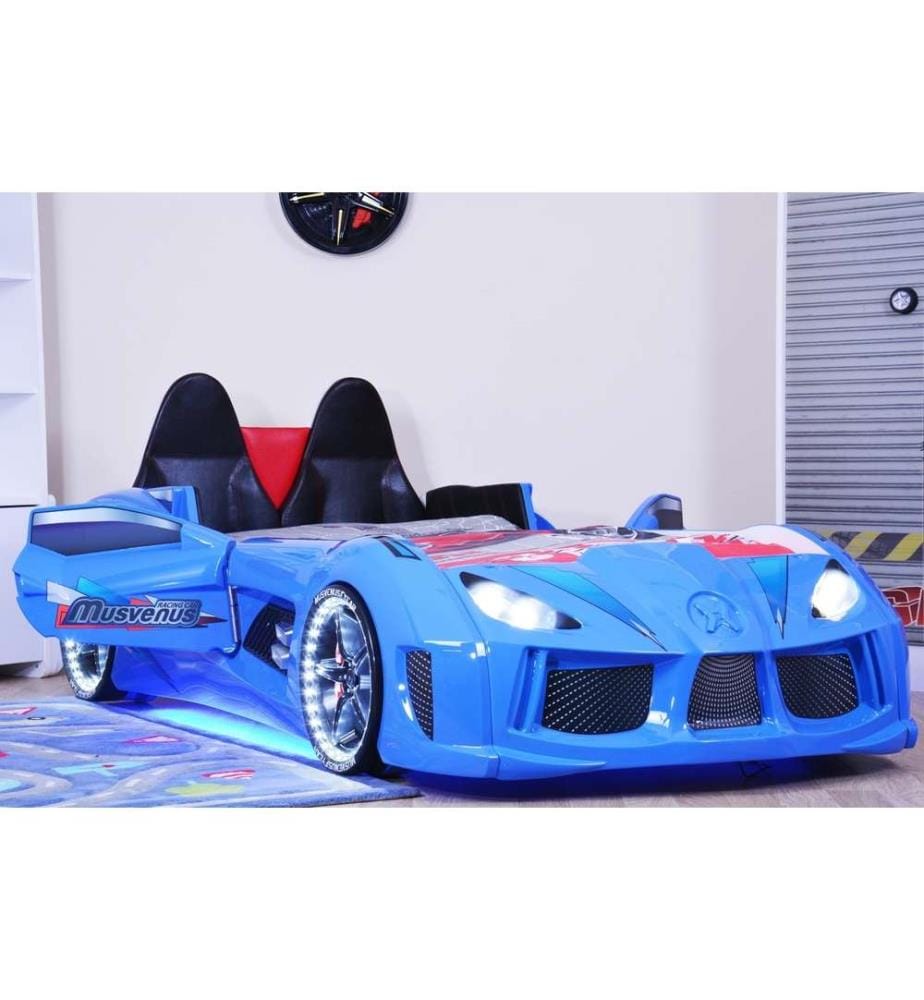 Car Bed, Multicolor, Melamine Coated Particle Board Body, ABS Outer Side