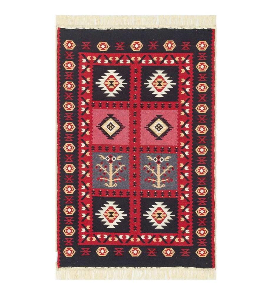 Tappeto, 160 x 230, Rosso, 100% COTONE