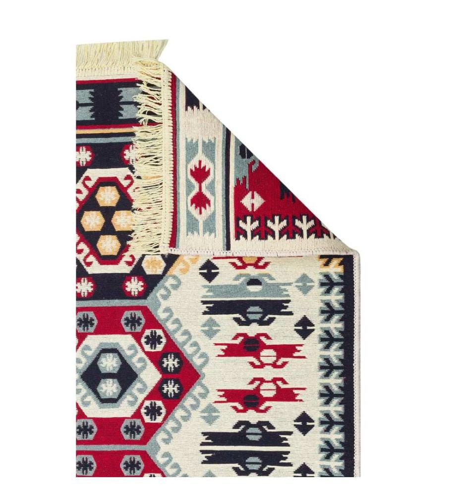 Tapis, 160 x 230, rouge, 100 % COTON