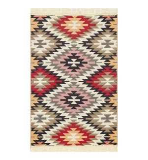 Teppich, 160 x 230, Rot, 100 % BAUMWOLLE