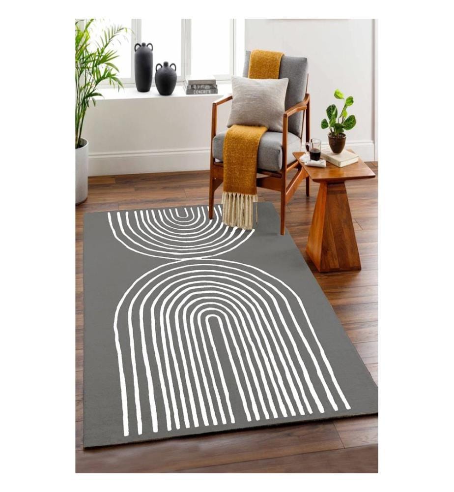 Teppich, 140 x 190, Rauchfarben, 100 % POLYESTER