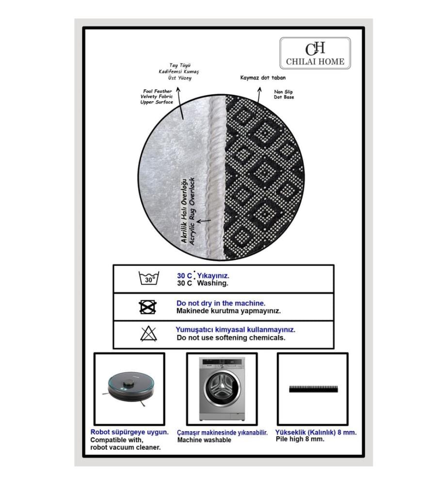Teppich, 160 x 230, Ecru, 100 % POLYESTER