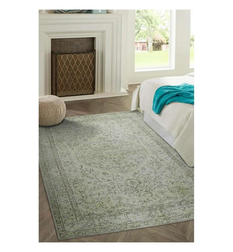 Tappeto, 150 x 230, verde, 100% POLIESTERE