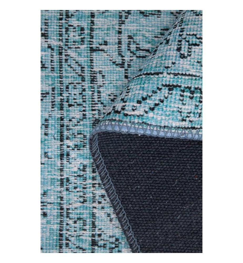 Tapis, 150 x 230, bleu, 100 % POLYESTER