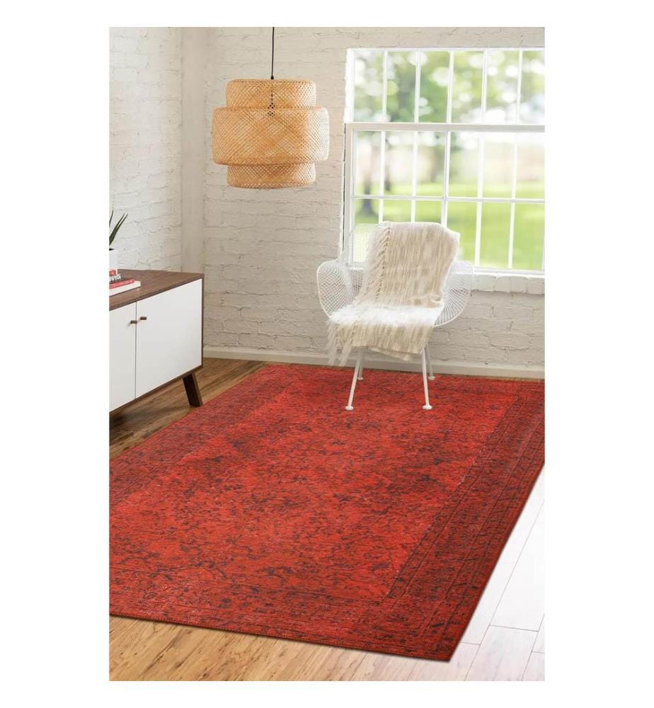 Tappeto, 150 x 230, Rosso, 100% POLIESTERE