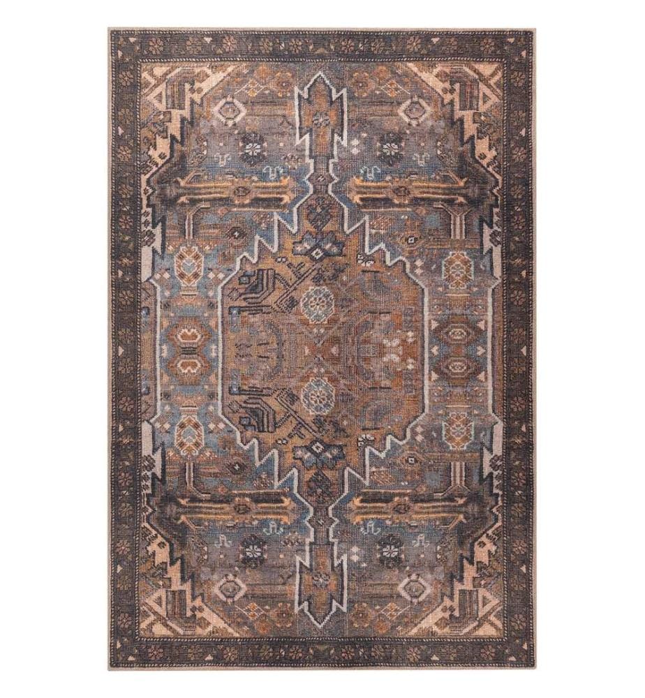 Tappeto, 75 x 230, marrone, 100% POLIESTERE