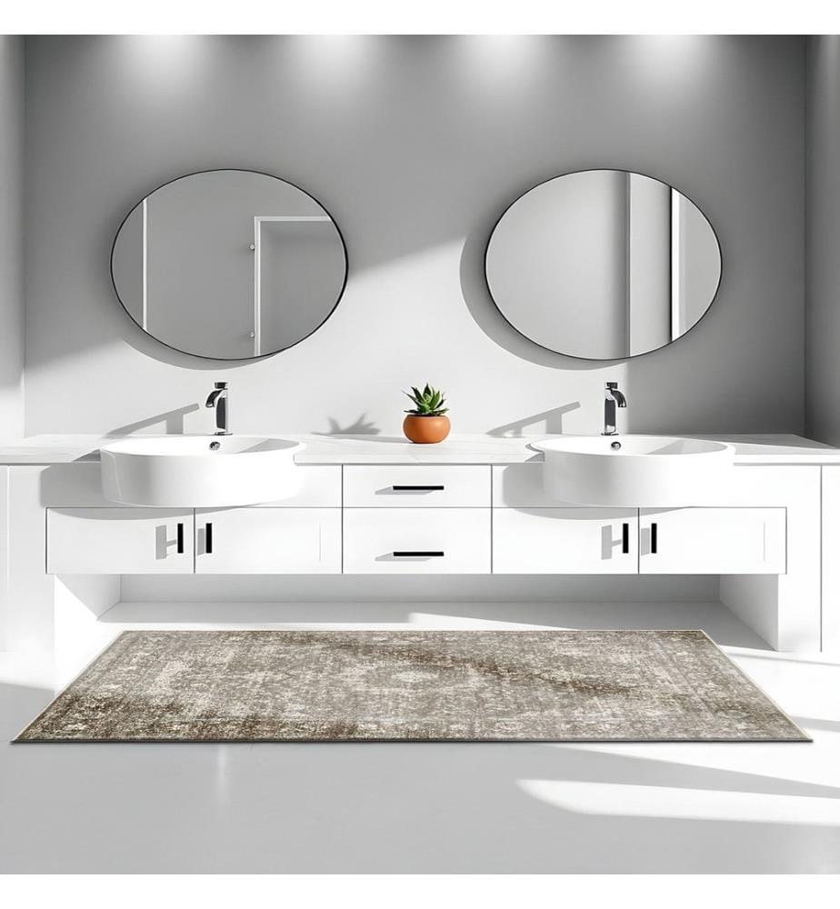 Tappeto, 160 x 230, Marrone, 100% POLIESTERE