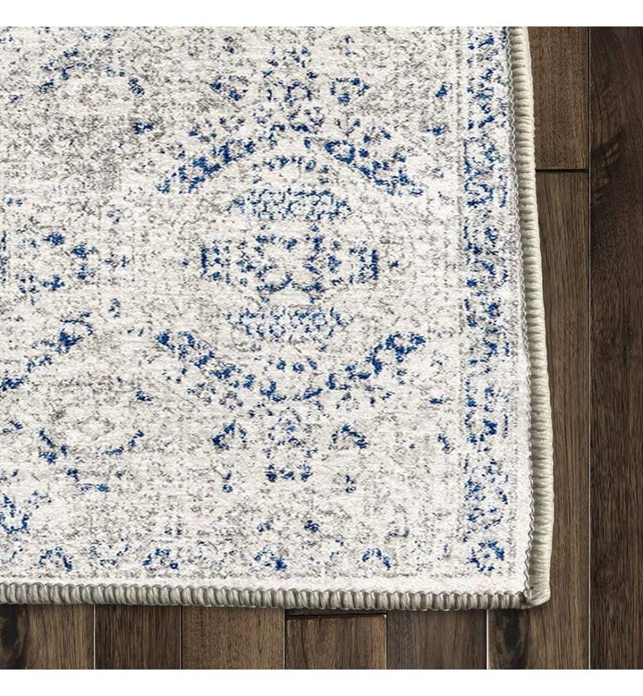 Tappeto, 160 x 230, blu, 100% POLIESTERE