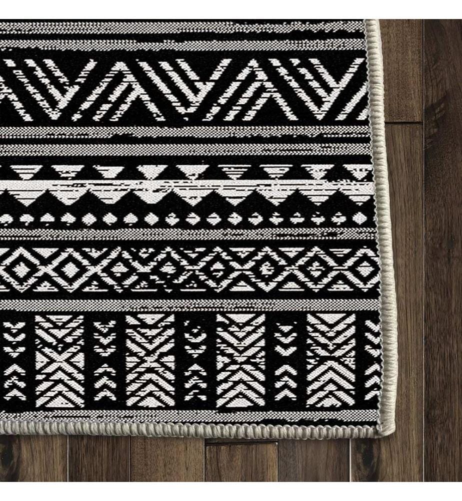 Tappeto, 160 x 230, nero, 100% POLIESTERE