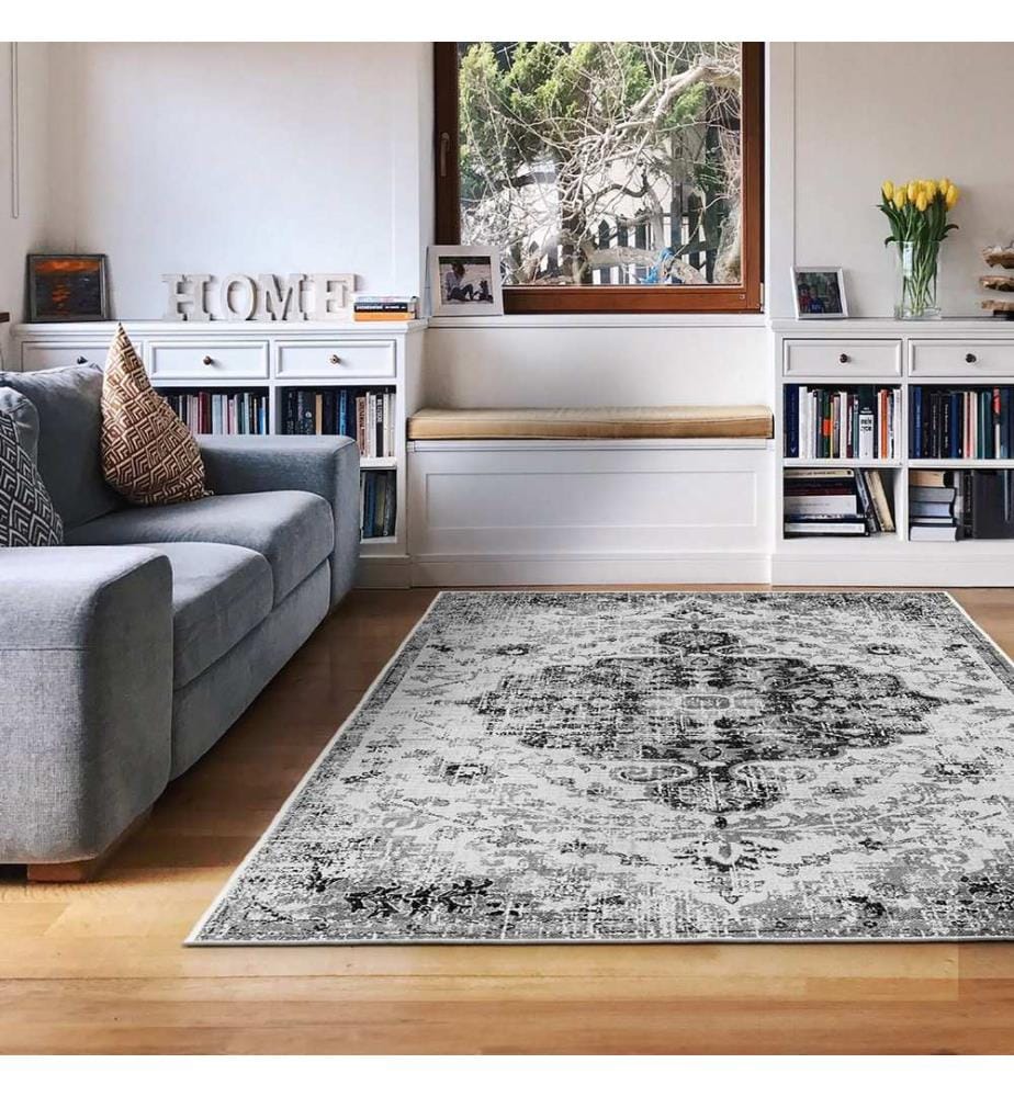Tappeto, 180 x 280, blu navy, 100% POLIESTERE