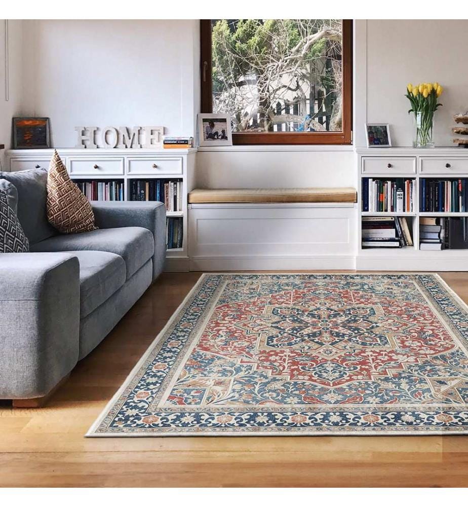 Tappeto, 160 x 230, blu navy, 100% POLIESTERE