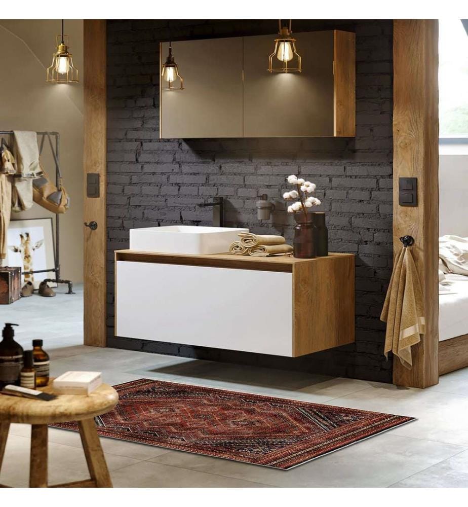 Tappeto, 160 x 230, bordeaux, 100% POLIESTERE