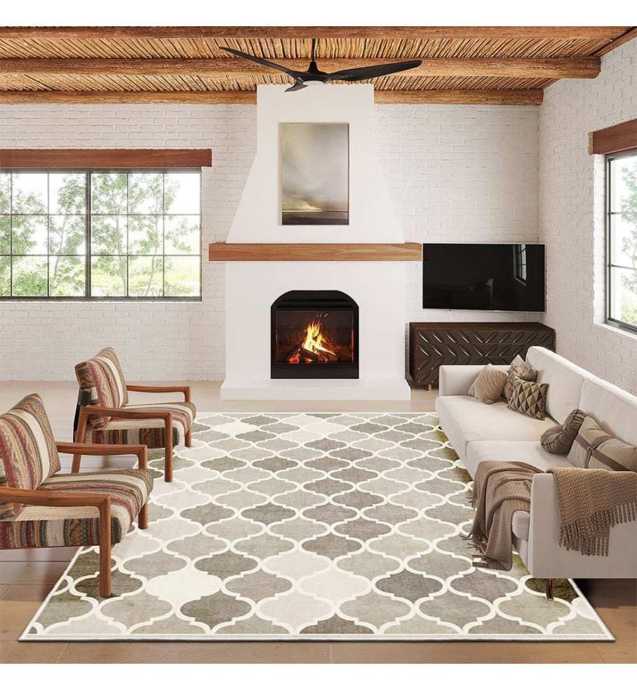 Tappeto, 180 x 280, grigio, 100% POLIESTERE