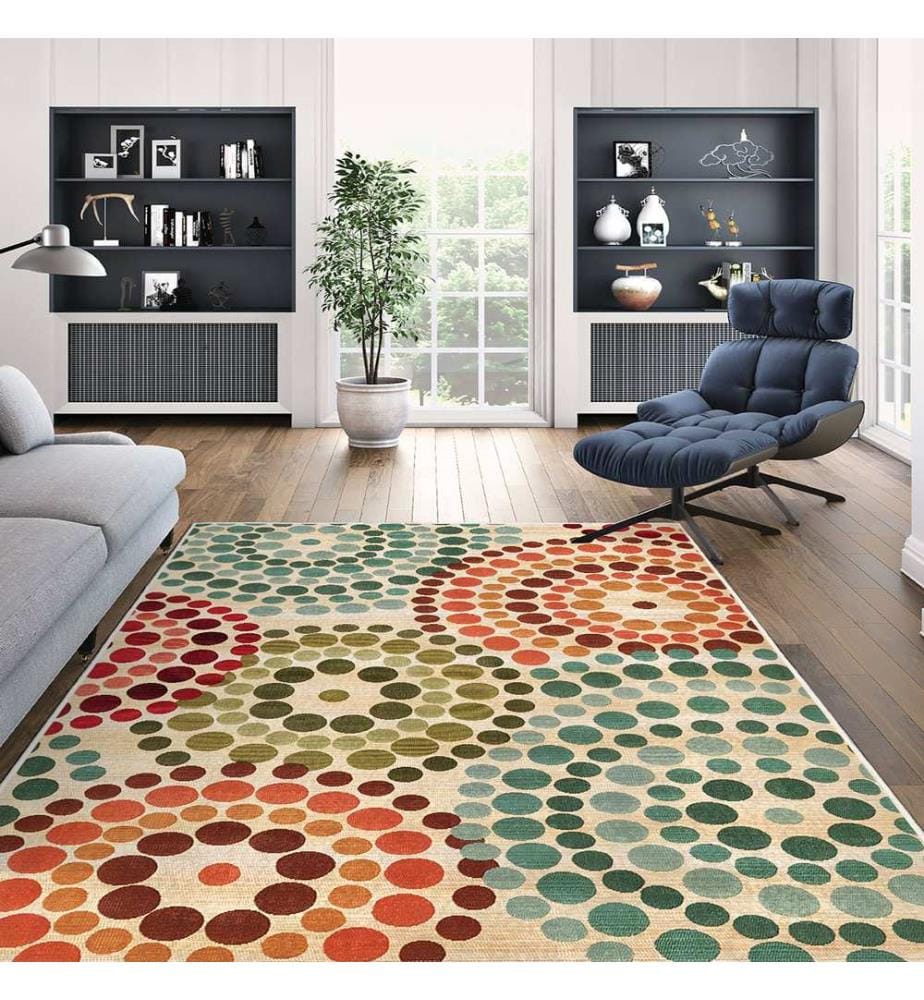 Tappeto, 160 x 230, verde, 100% POLIESTERE
