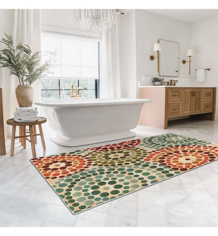 Tappeto, 160 x 230, verde, 100% POLIESTERE