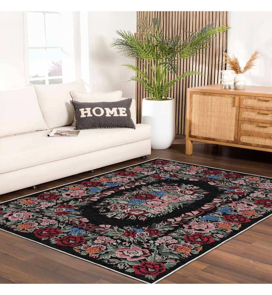 Tappeto, 160 x 230, nero, 100% POLIESTERE