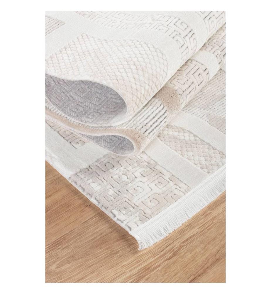 Tappeto, 200 x 300, Crema, Marrone, POLIPROPILENE / POLIESTERE