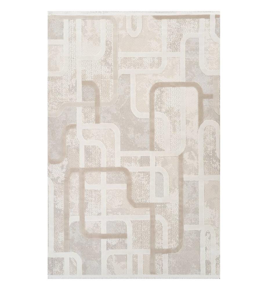 Tappeto, 200 x 300, Crema, Marrone, POLIPROPILENE / POLIESTERE