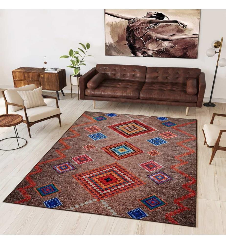 Teppich, 180 x 280, Braun, 70 % BAUMWOLLE / 30 % POLYESTER
